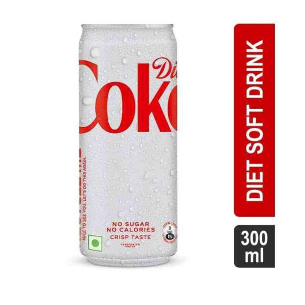 Diet coke no sugar no calories crisp taste300ml