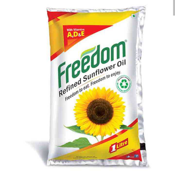 Freedom Refined Sunflower Oil 1 Litre pouch