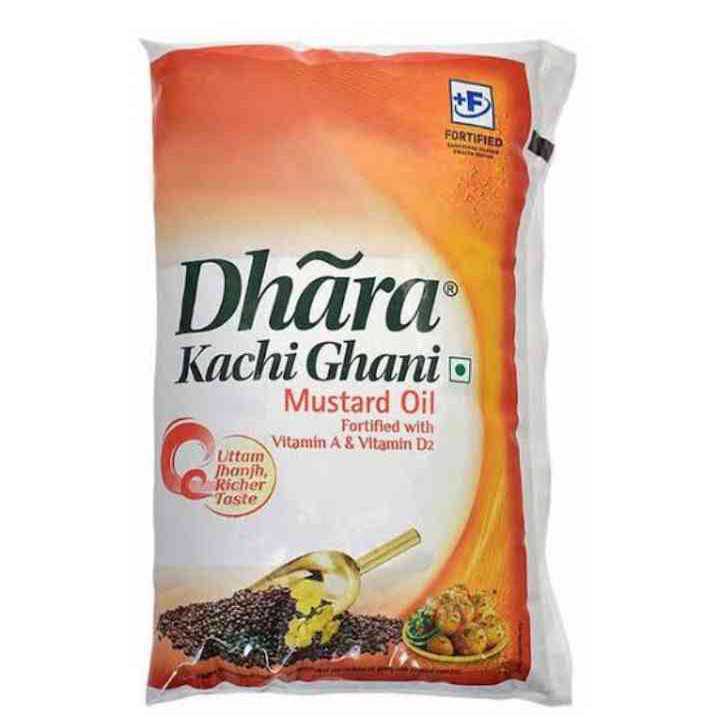 Dhara Filter Groundnut Oil 1 Litre pouch