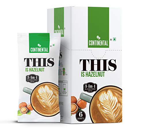 Continental Hazelnut 3 in 1 Delicious Premix Coffee 22 gms