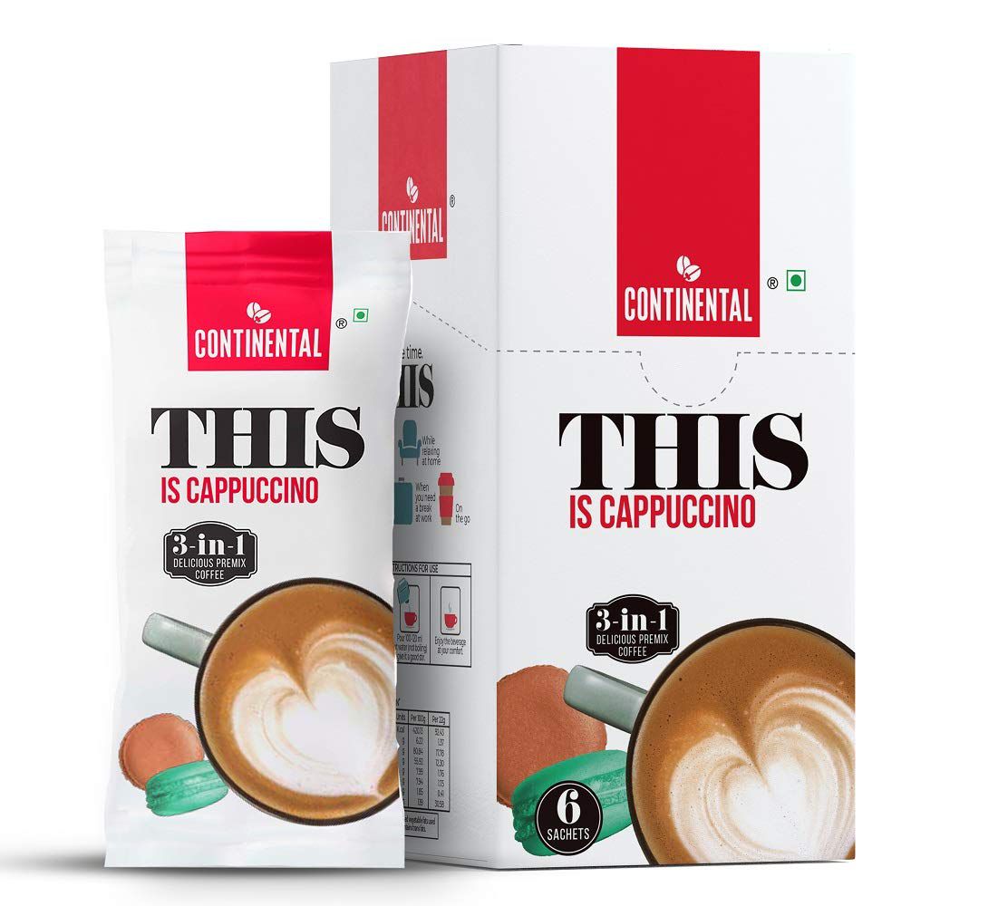 Continental Cappuccino 3 in 1 Delicious Premix Coffee 22 gms