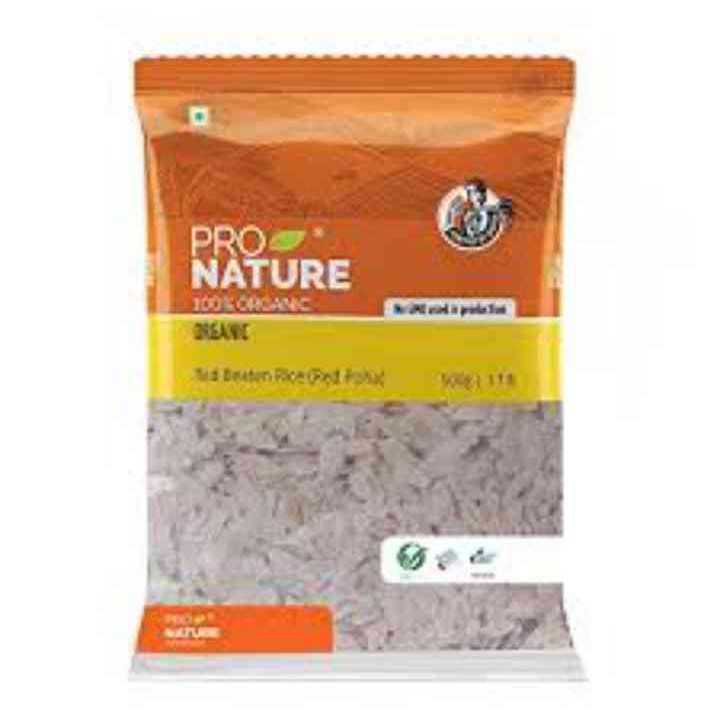 Pro Nature Red Beaten Rice Red Poha 500g