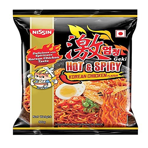 nissin hot and spicy Korean chicken flavour 80g