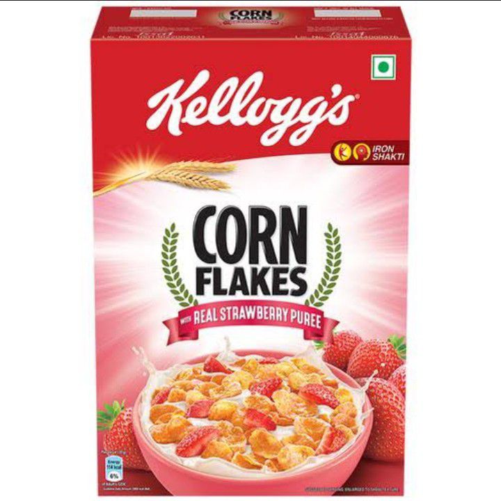 Kelloggs Corn Flakes Real Strawberry Puree 725g