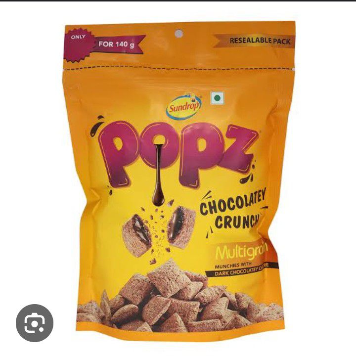 Sundrop Popz Chocolatey Crunch 140g Dark Chocolatey