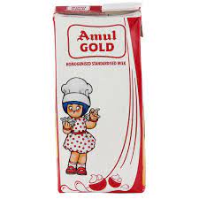 Amul Gold Homogenised Standardised Milk 1L