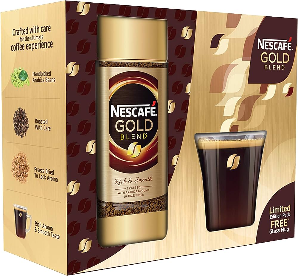 Nescafe Gold Blend Instant Coffee Powder – Glass Jar (Limited Edition Pack