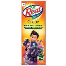 Real Grape Fruit Juice, 180 ml