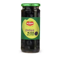 Del Monte Pitted Black Olives, 450 g