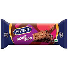 McVities Bourbon Cream Biscuits With Goodness Of Cocoa, 100 g