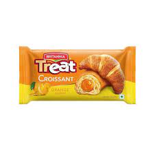 Britannia Treat Croissant – Orange Jammy , soft, 100 Veg, 47 g