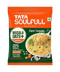 Tata Soulfull Desi Veggie Masala Oats+ Millets 35g