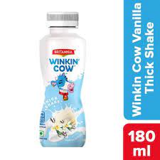 Britannia Winkin Cow Vanillicious Thick Milkshake – Rich In… 180 ml Pet Bottle