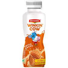 Britannia Winkin Cow Badam Milkshake – Rich In Calcium, 180 ml