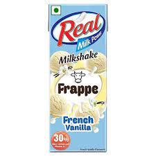 Real French Vanilla Frappe Milkshake, 180ml