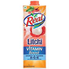 Real Fruit Power Litchi Juice – Vitamin Boost, Refreshing Drink,1L