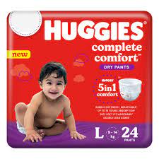 Huggies Complete Comfort Dry Pants L 24N