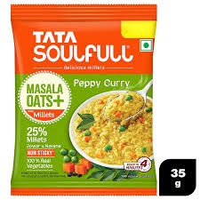 Tata Soulfull Masala Oats Plus Peppy Curry 35g