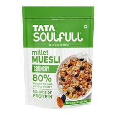 Tata Soulfull Millet Muesli Crunchy Almond And Raisins 500g