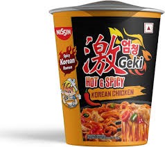 Nissin Hot and Spicy Korean Chicken cup Noodles 70g